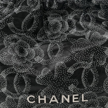 Chanel Printed Calfskin Quilted Chanel 22 Black 8 of 10