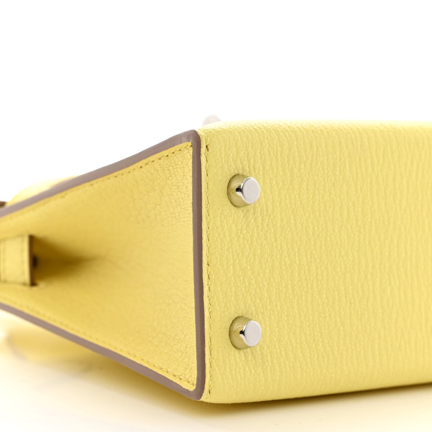 Hermes Chevre Mysore Mini Kelly Sellier 20 Limoncello 9 of 10