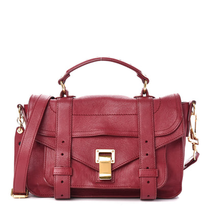 Proenza Schouler Lambskin Tiny PS1 Satchel Chianti 1 of 14