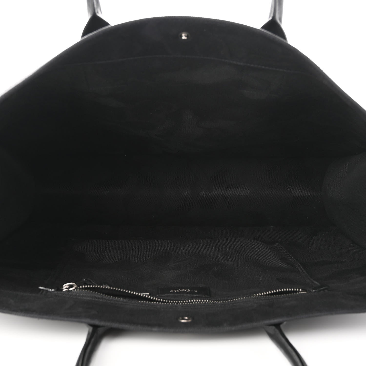 Saint Laurent Linen Calfskin Rive Gauche Tote Black 5 of 8