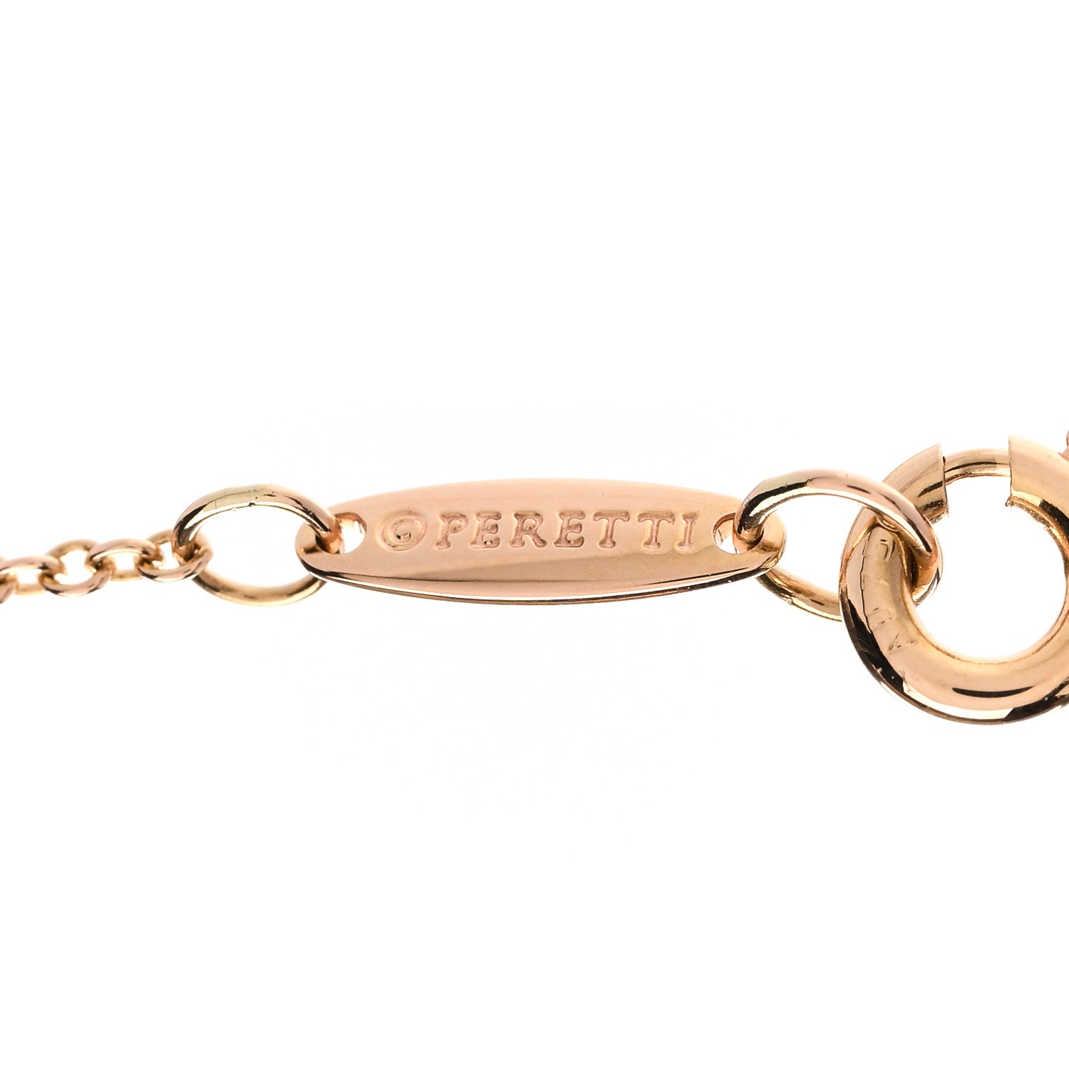 Tiffany 18K Rose Gold Diamond .17ct Elsa Peretti Diamonds by the Yard Pendant Necklace 7 of 8