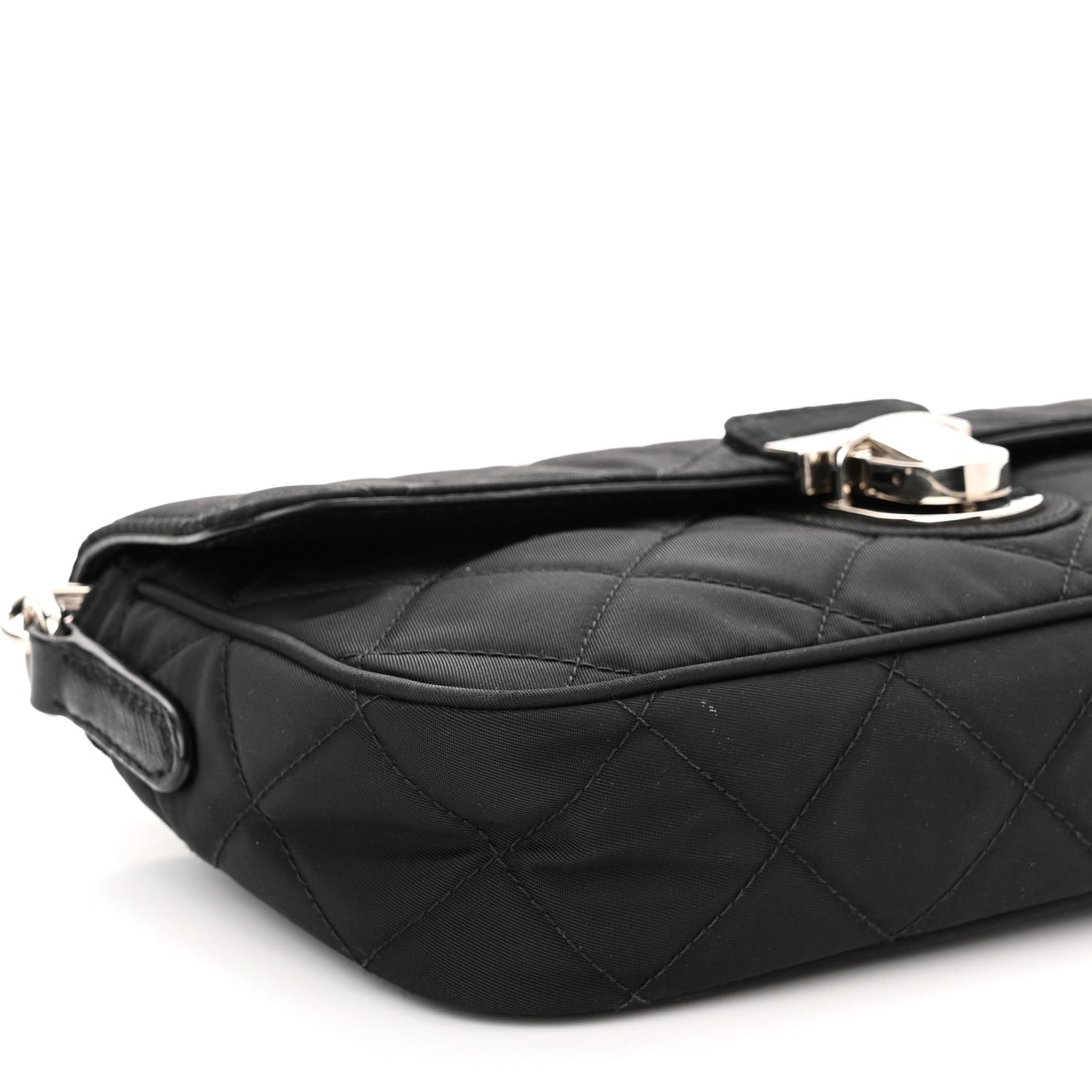Prada Nylon Tessuto Impuntu Quilted Flap Black 8 of 9