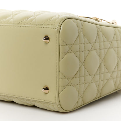 Christian Dior Lambskin Cannage Medium Lady Dior Peyote Green 10 of 10