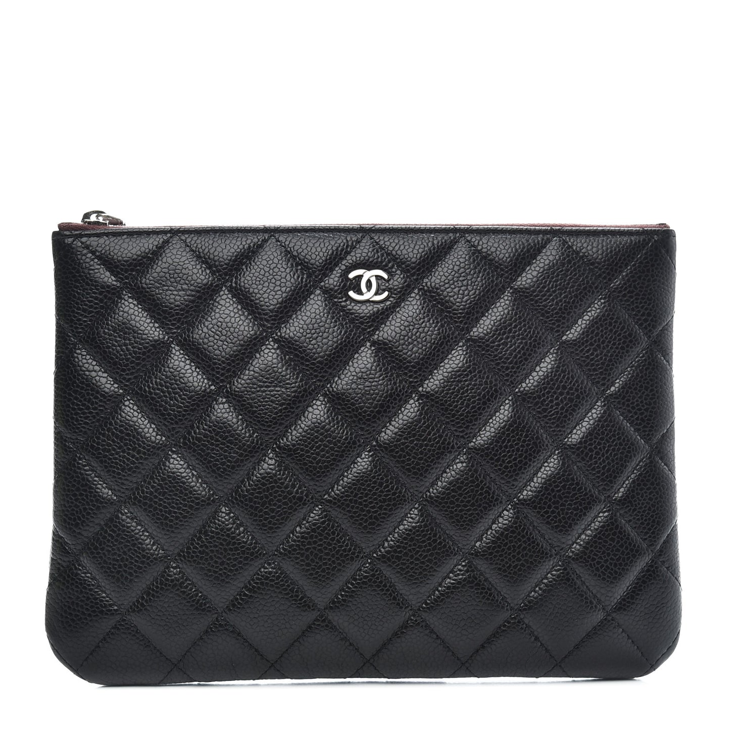 Caviar Quilted Medium Cosmetic Case Black