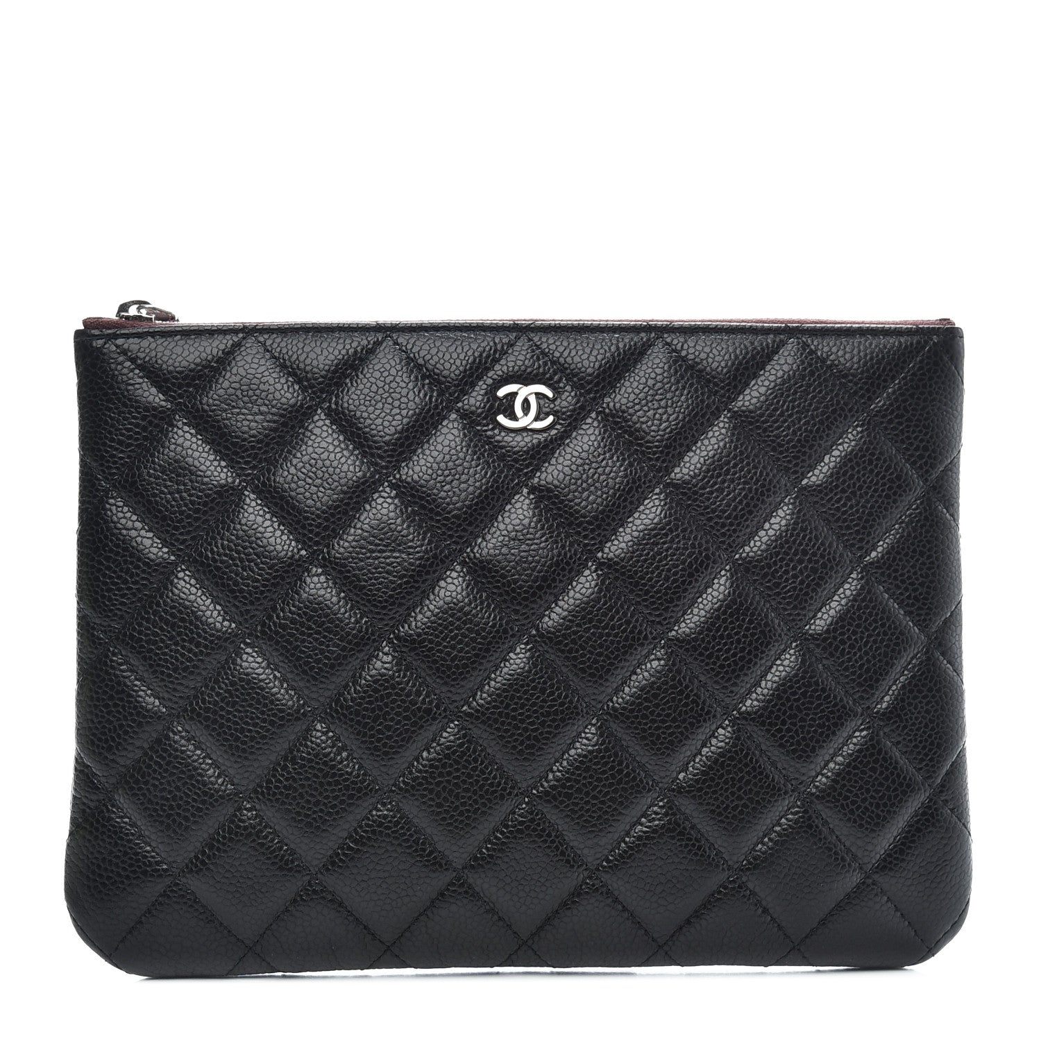 Chanel Caviar Quilted Medium Cosmetic Case Black 1 of 8