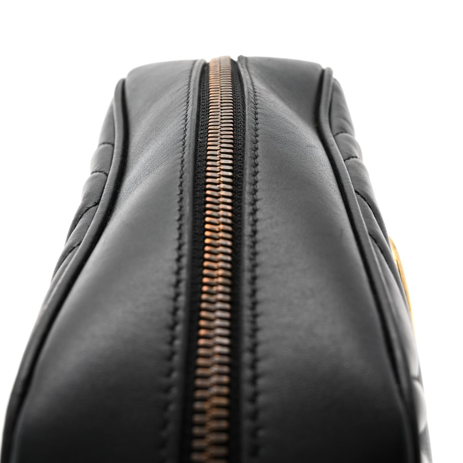 Gucci Calfskin Matelasse Small GG Marmont Chain Shoulder Bag Black 11 of 11