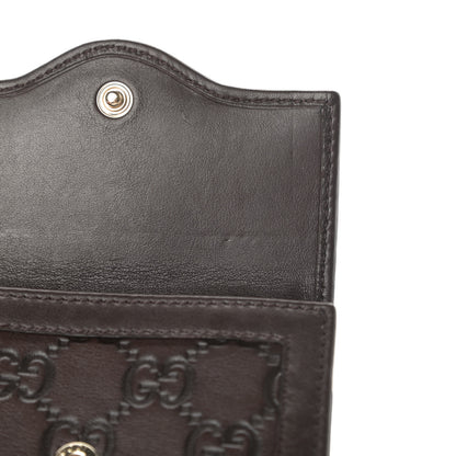 Gucci Guccissima Sukey French Flap Wallet Chocolate 9 of 10