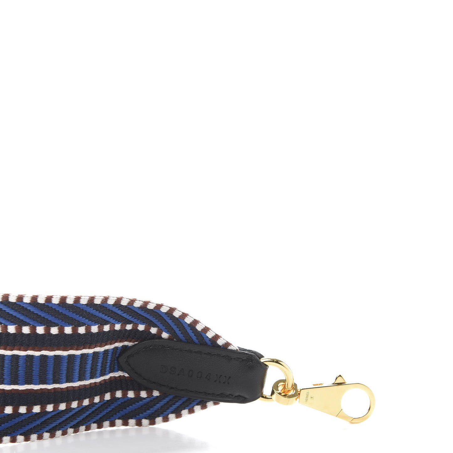 Toile Swift 50mm Sangle Cavale Shoulder Strap Bleu Zellige Indigo Black