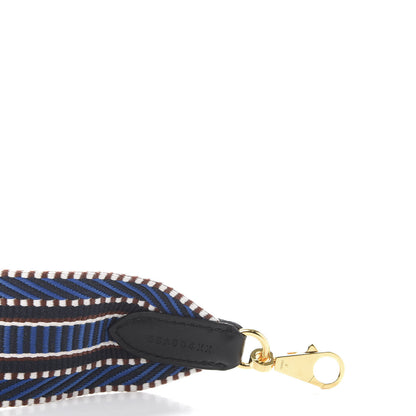 Hermes Toile Swift 50mm Sangle Cavale Shoulder Strap Bleu Zellige Indigo Black 5 of 5