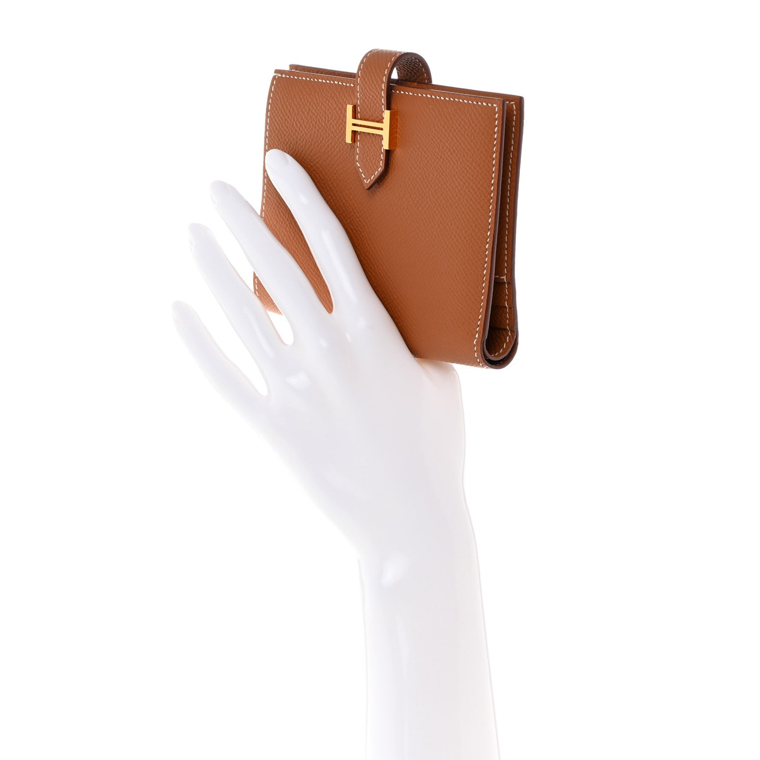 Hermes Epsom Bearn Compact Wallet Gold 2 of 7