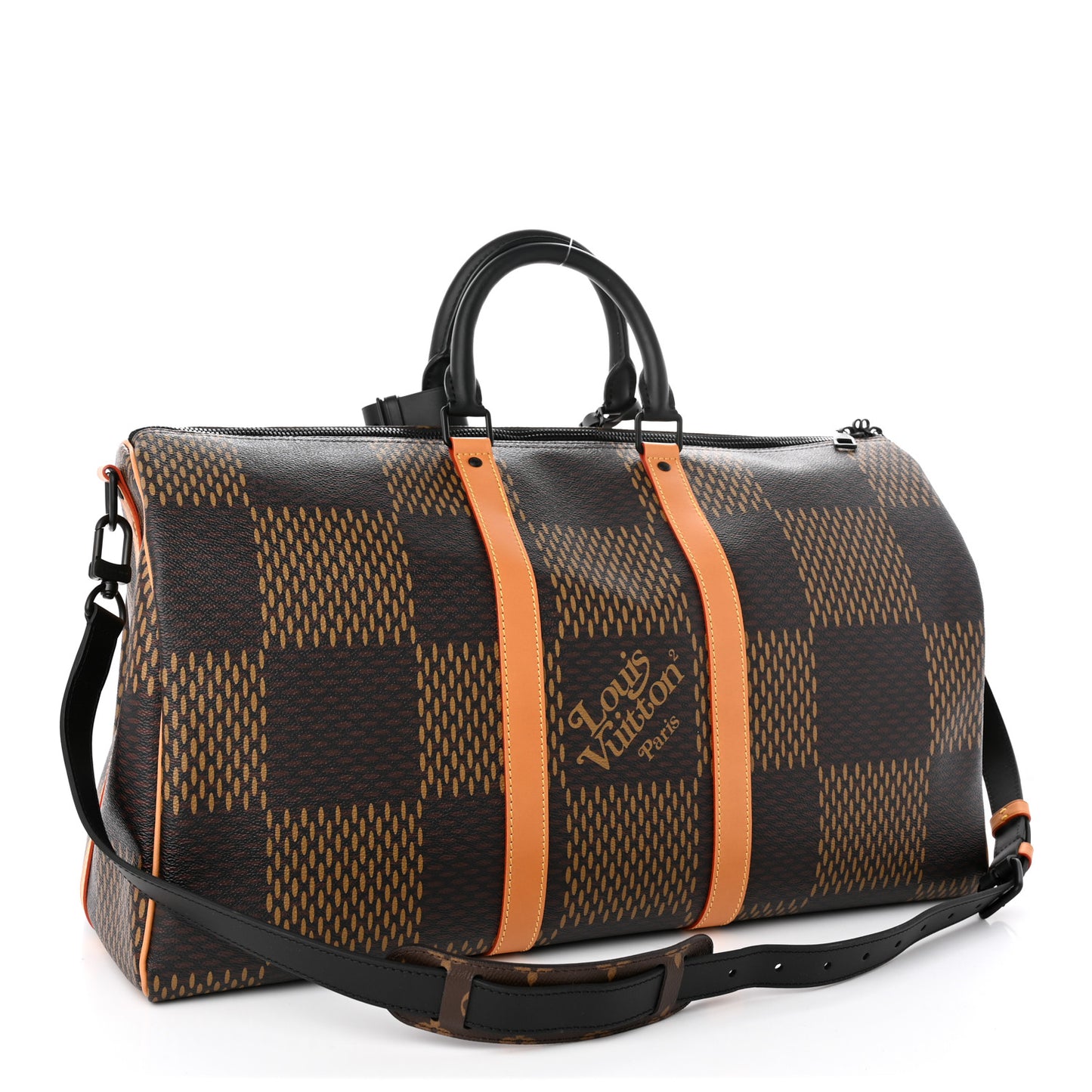 x Nigo Giant Damier Ebene Monogram Keepall Bandouliere 50