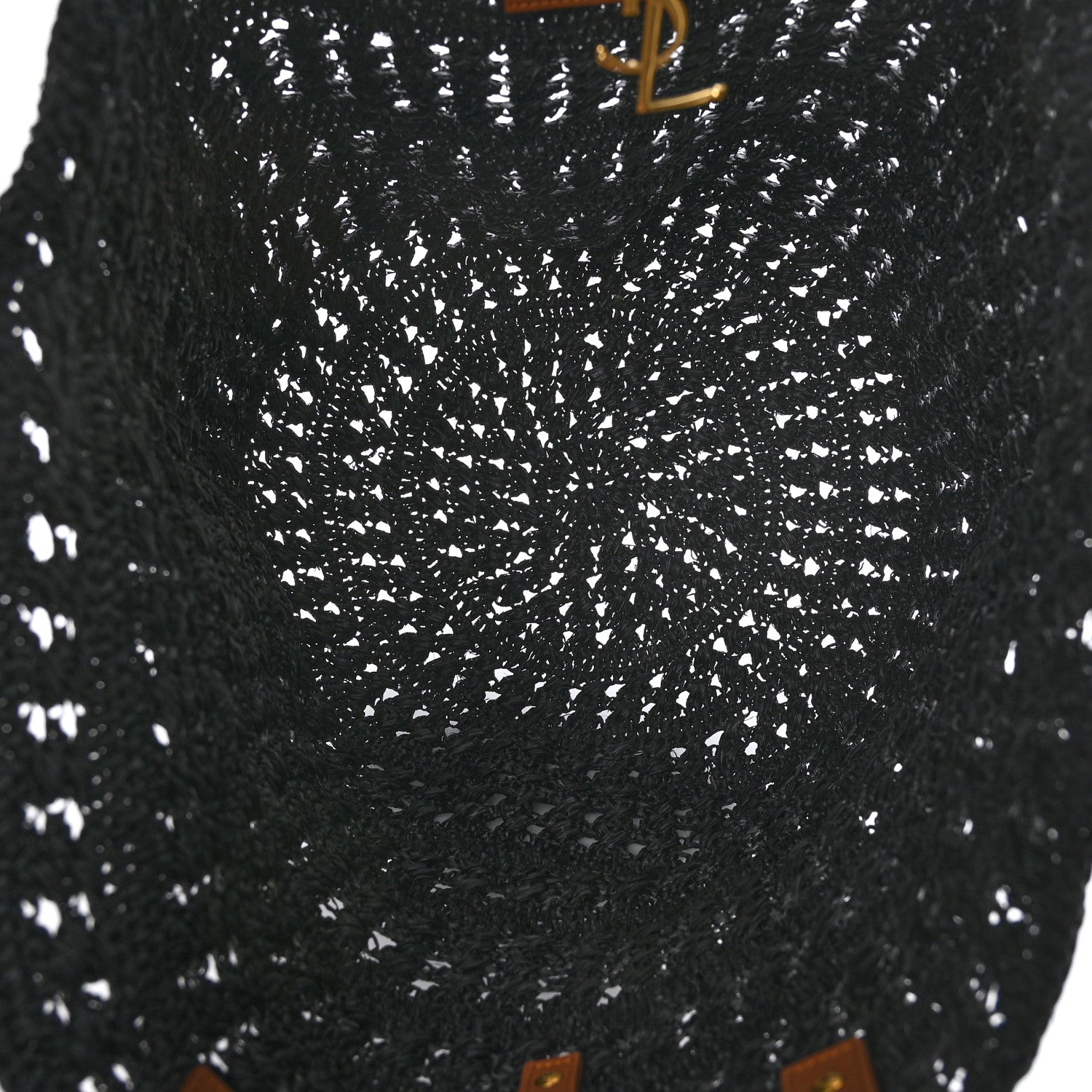 Saint Laurent Raffia Calfskin Medium Panier Tote Black 5 of 9