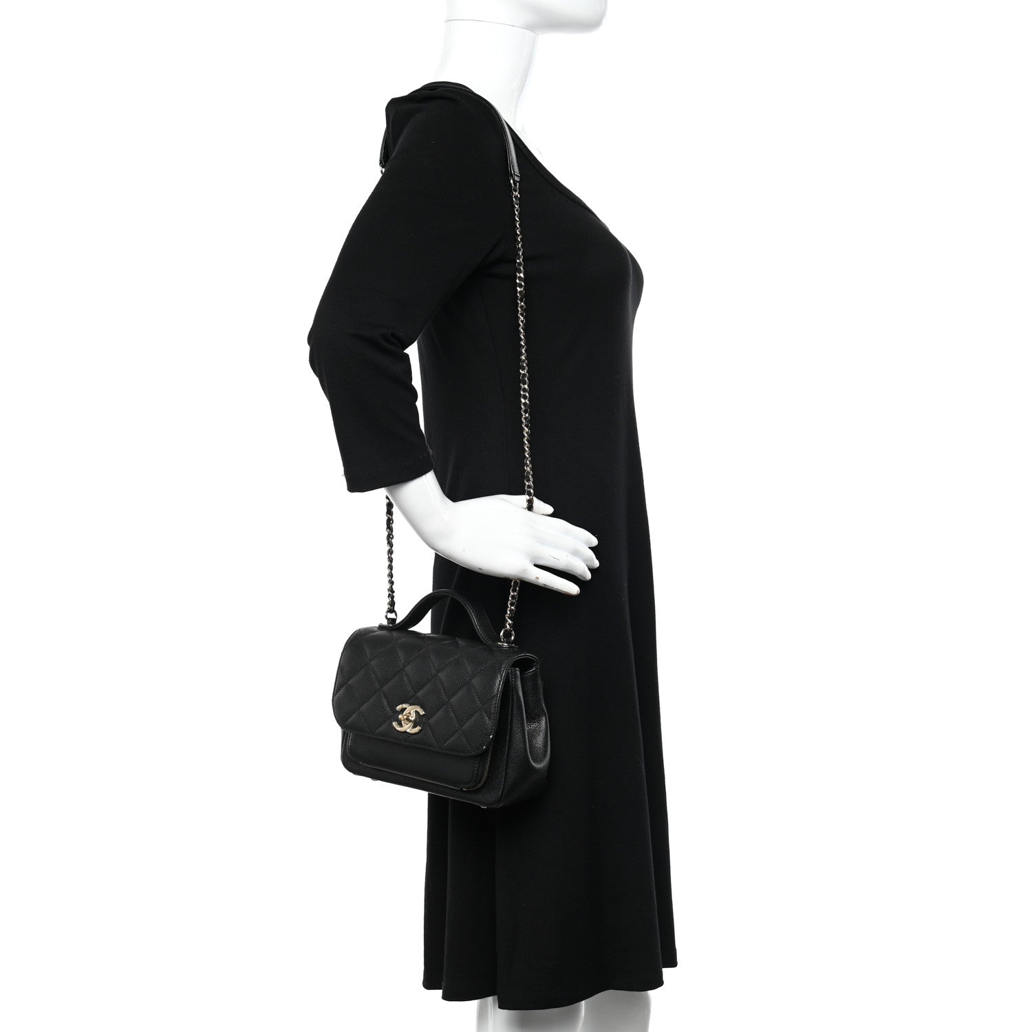 Chanel Caviar Quilted Small Business Affinity Flap Black 2 of 12