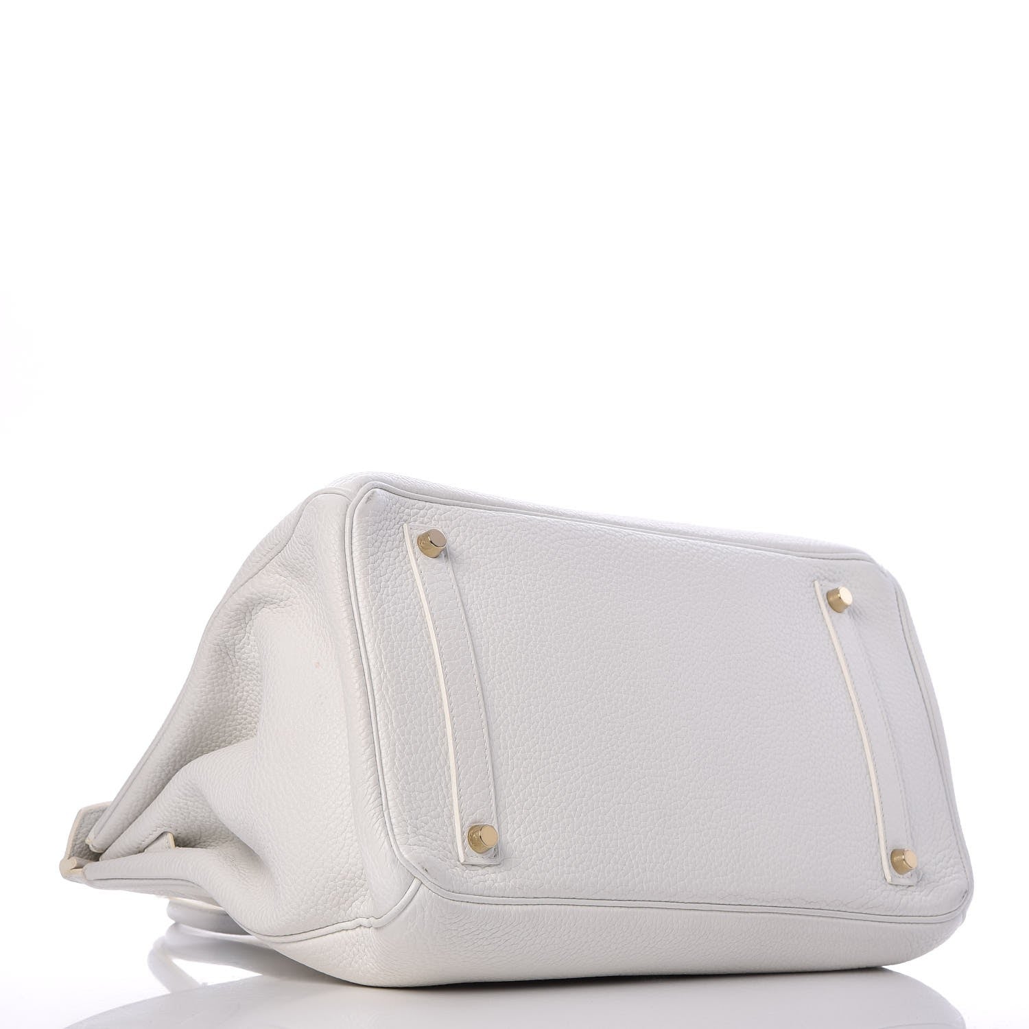 Hermes Taurillon Clemence Birkin 35 White 5 of 45