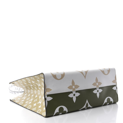 Louis Vuitton Monogram Giant Onthego GM Kaki Beige 4 of 11