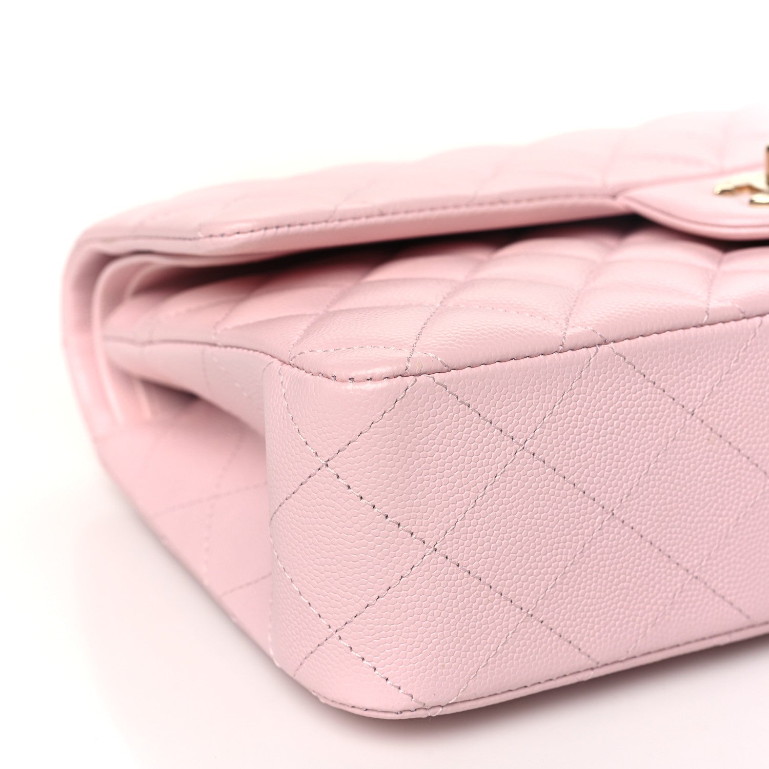Chanel Caviar Quilted Medium Double Flap Light Pink 9 of 11
