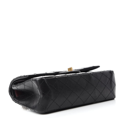 Chanel Aged Calfskin Quilted 2.55 Reissue 225 Flap Black 4 of 11