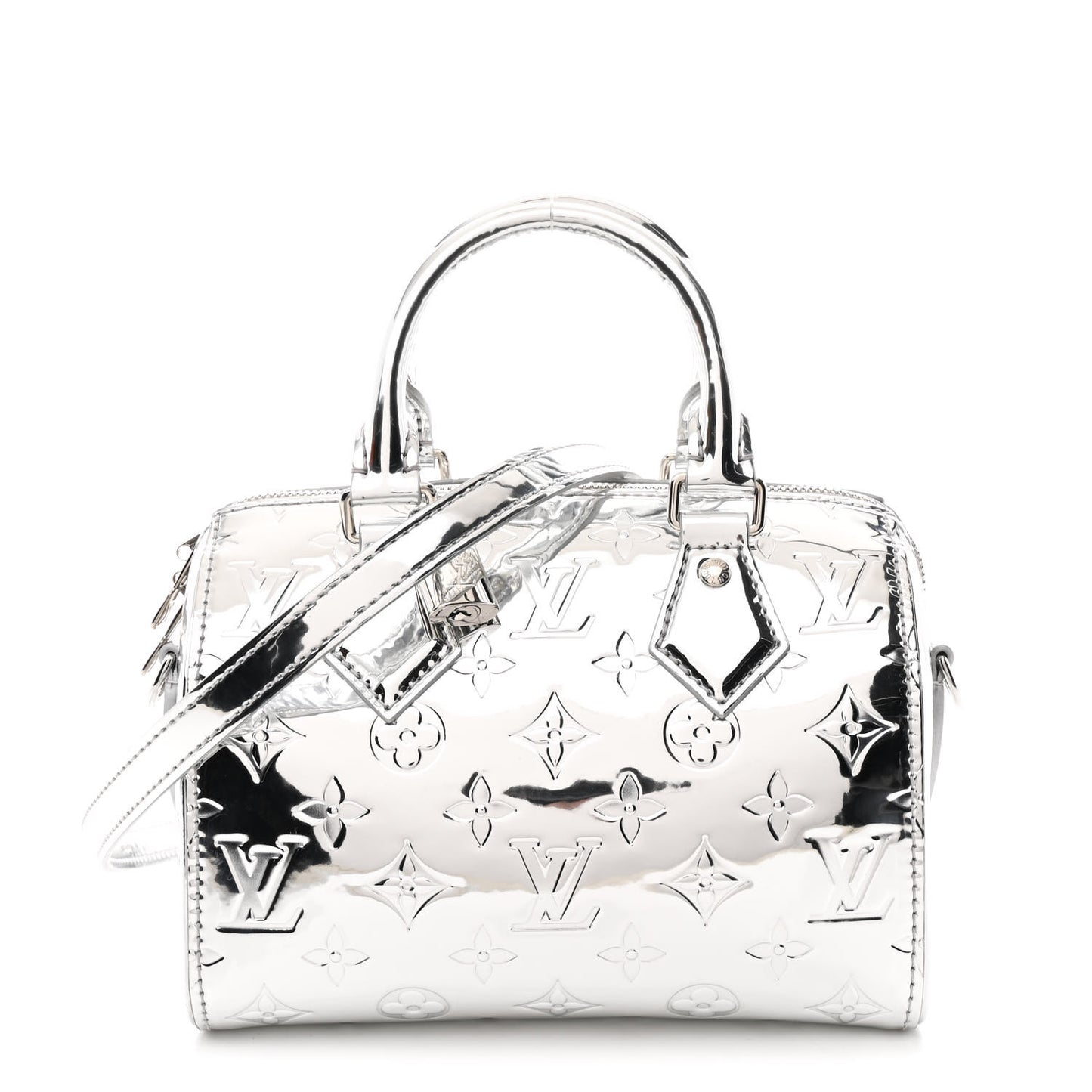 Monogram Miroir Speedy Bandouliere 20 Silver