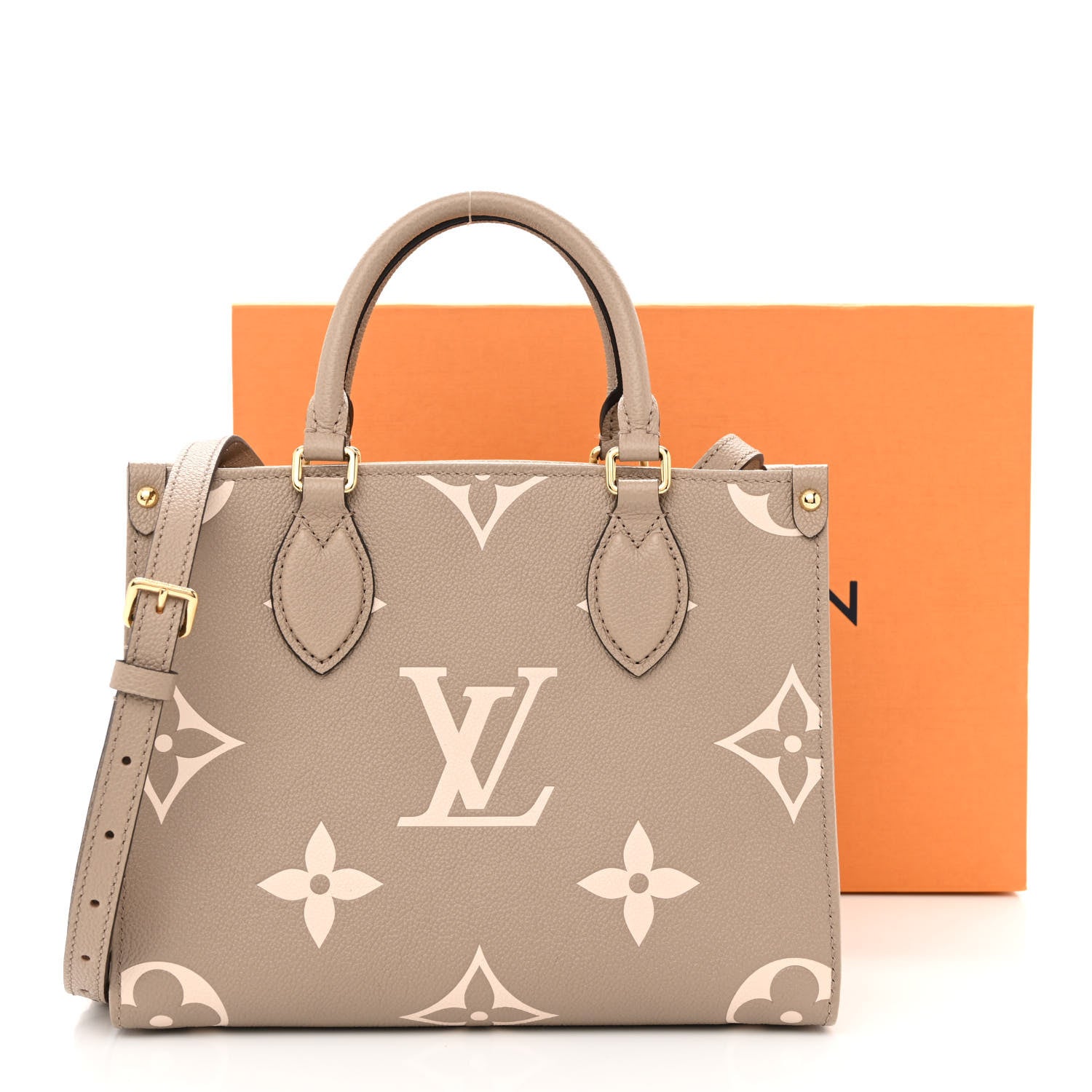 Louis Vuitton Empreinte Monogram Giant Onthego PM Tourterelle Creme 11 of 11