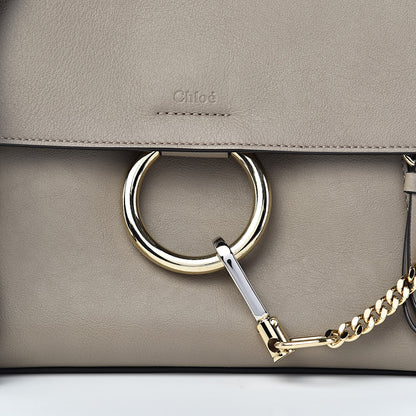 Chloe Calfskin Small Faye Day Shoulder Bag Motty Grey 10 of 10