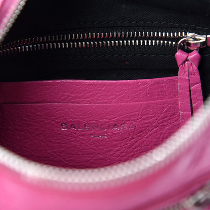 Balenciaga Agneau Arena Classic Silver Hardware XS Reporter Crossbody Rose Flamingo 8 of 9