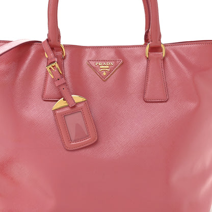 Prada Saffiano Vernice Galleria Shopping Tote Begonia 9 of 16