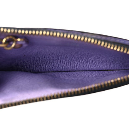 Louis Vuitton Monogram Multicolor Key Pouch Black Violet 4 of 5