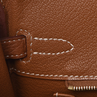 Hermes Togo Birkin 25 Gold 21 of 34