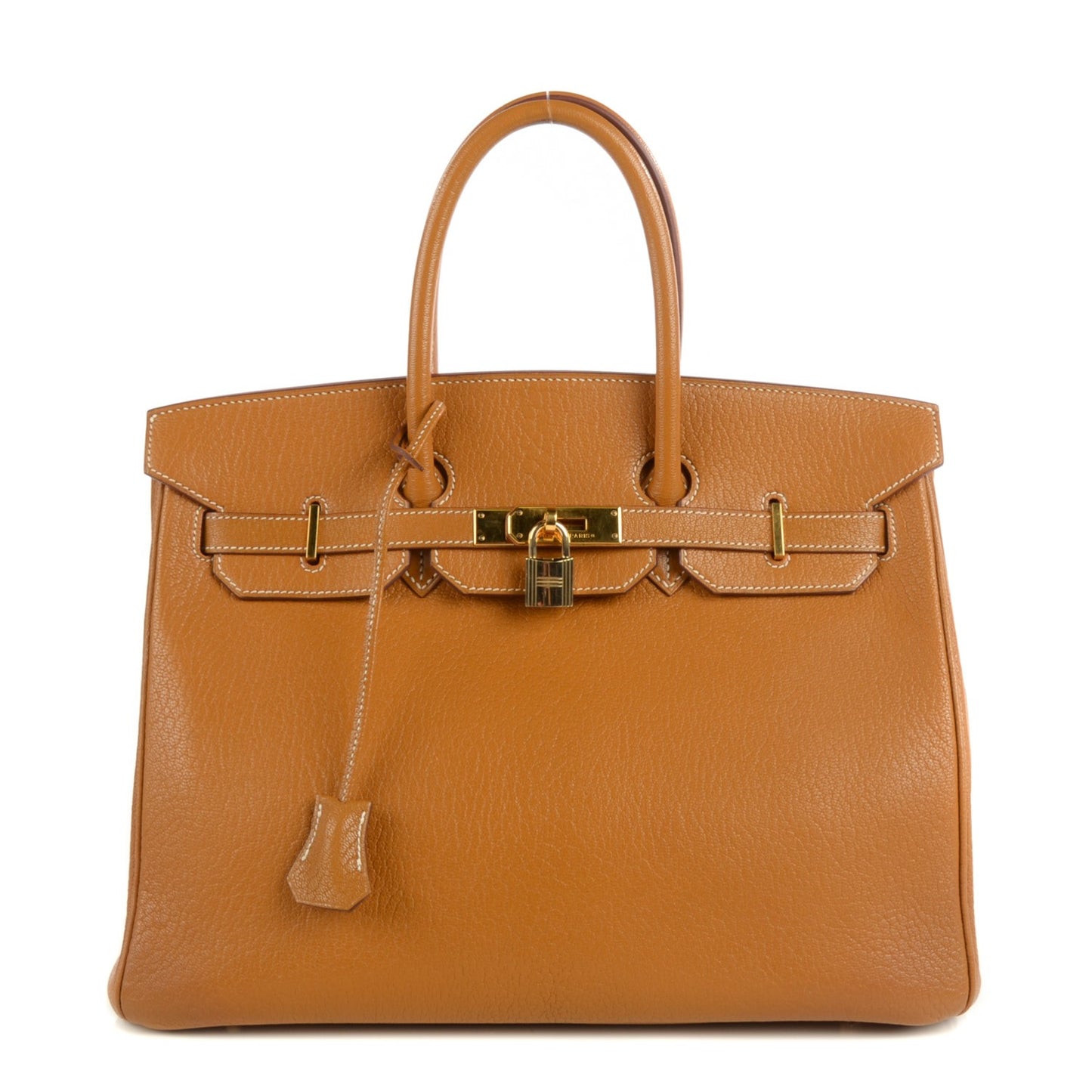 Chevre De Coromandel Birkin 35 Caramel