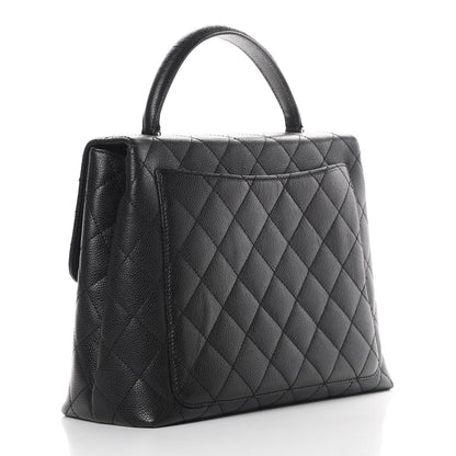 Chanel Caviar Quilted Jumbo Kelly Flap Black 3 of 12