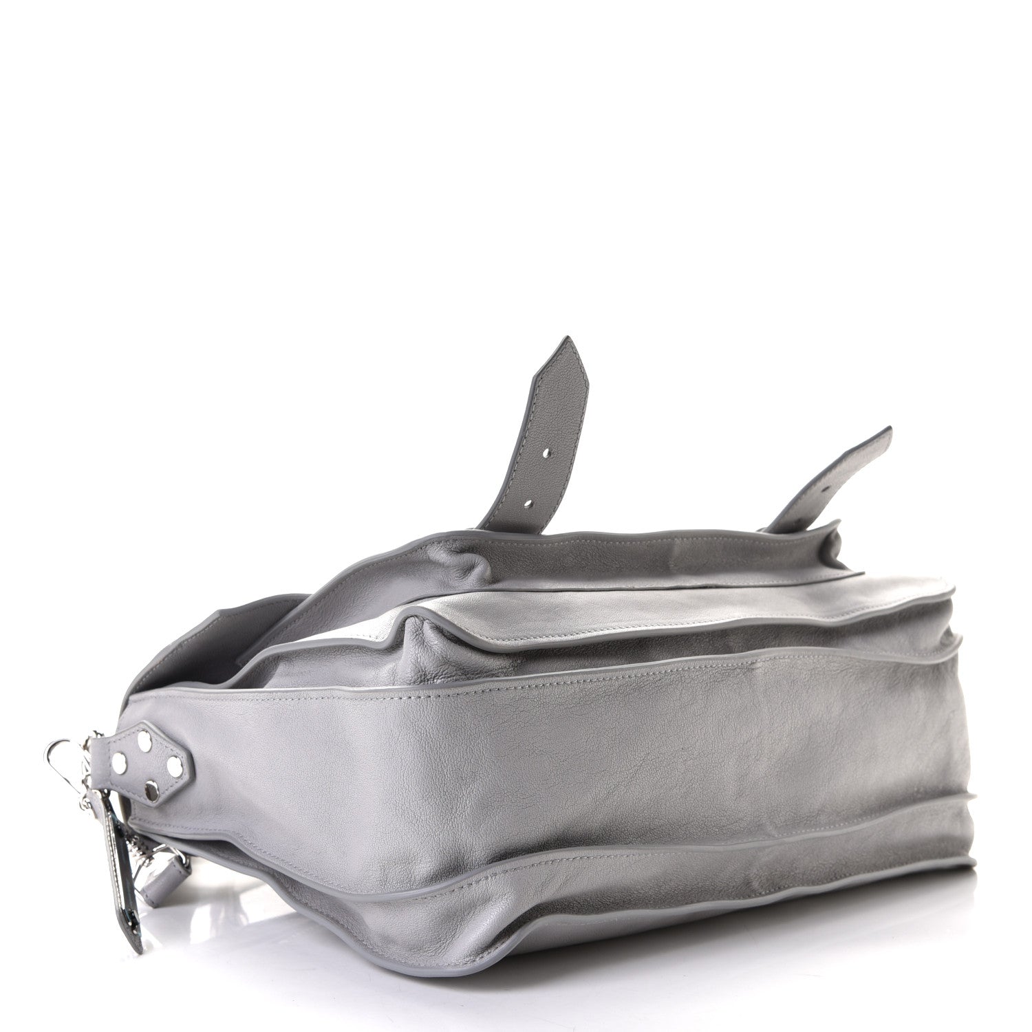 Proenza Schouler Lambskin Medium PS1 Satchel Concrete Grey 3 of 6