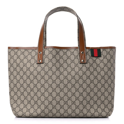Gucci GG Plus Monogram Medium Signature Web Loop Tote Brown 1 of 9