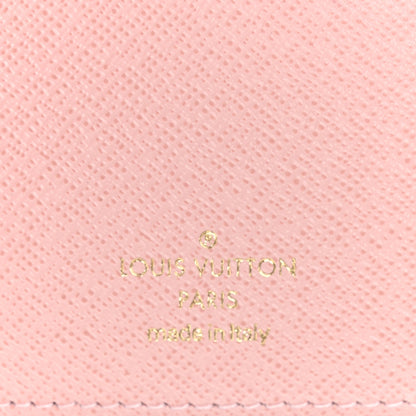Louis Vuitton Damier Azur Victorine Wallet Rose Ballerine 6 of 6