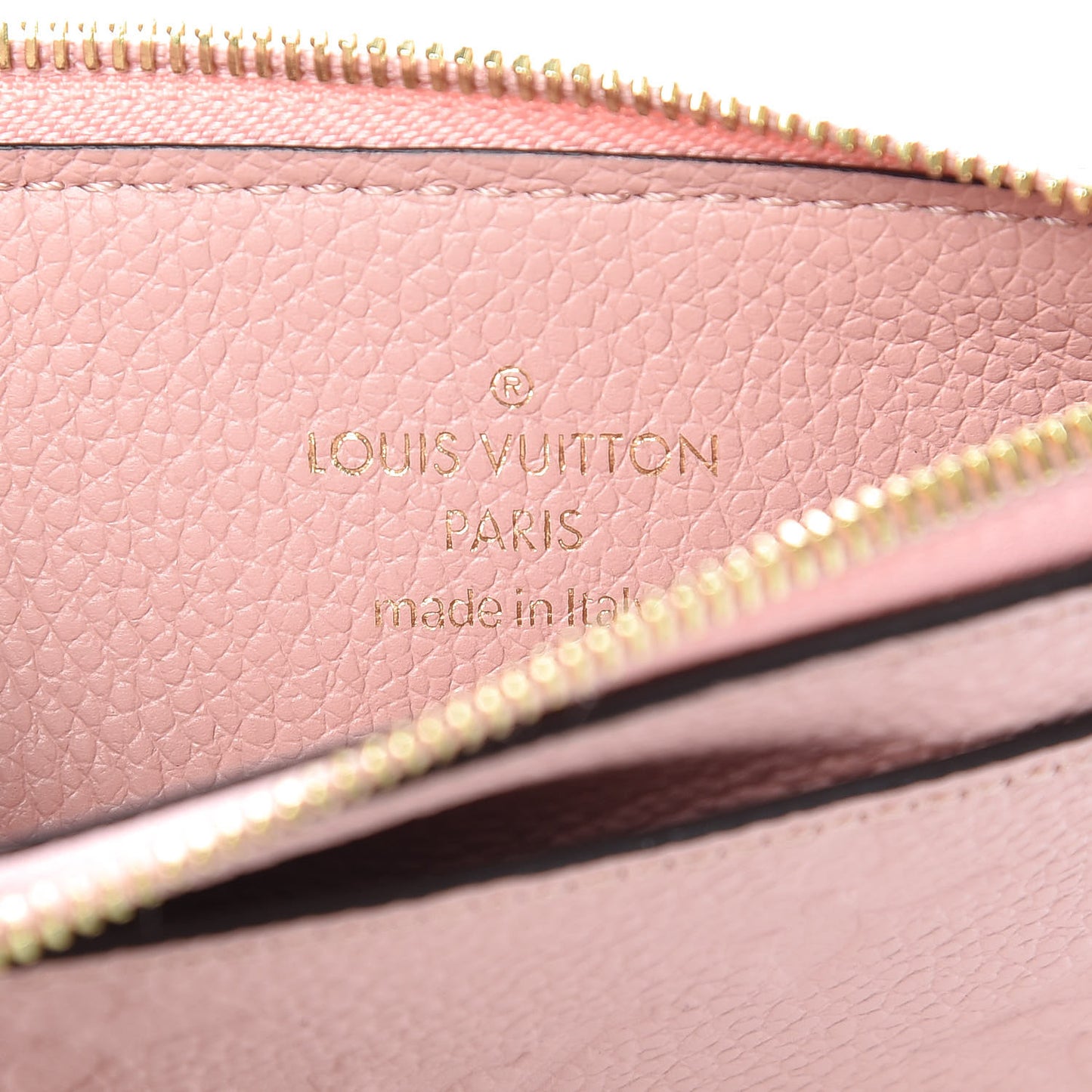 Empreinte Zipper Card Holder Rose Poudre