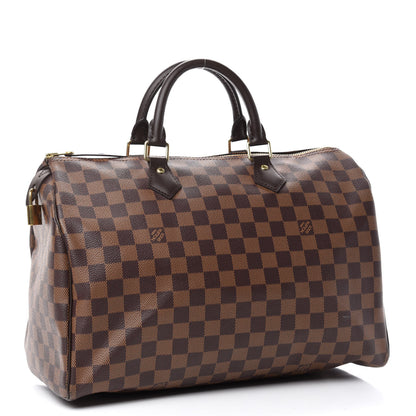 Louis Vuitton Damier Ebene Speedy 35 3 of 10