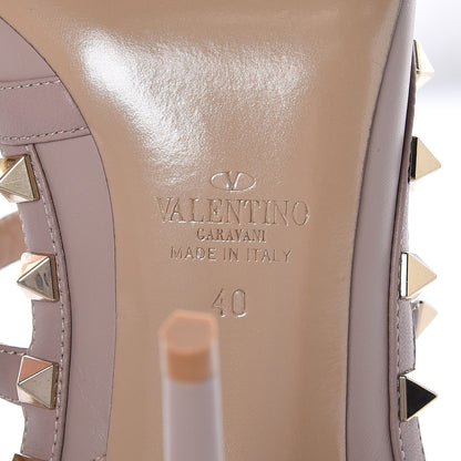 Valentino Garavani Nappa Rockstud Ankle Strap Pumps 40 Poudre 7 of 9