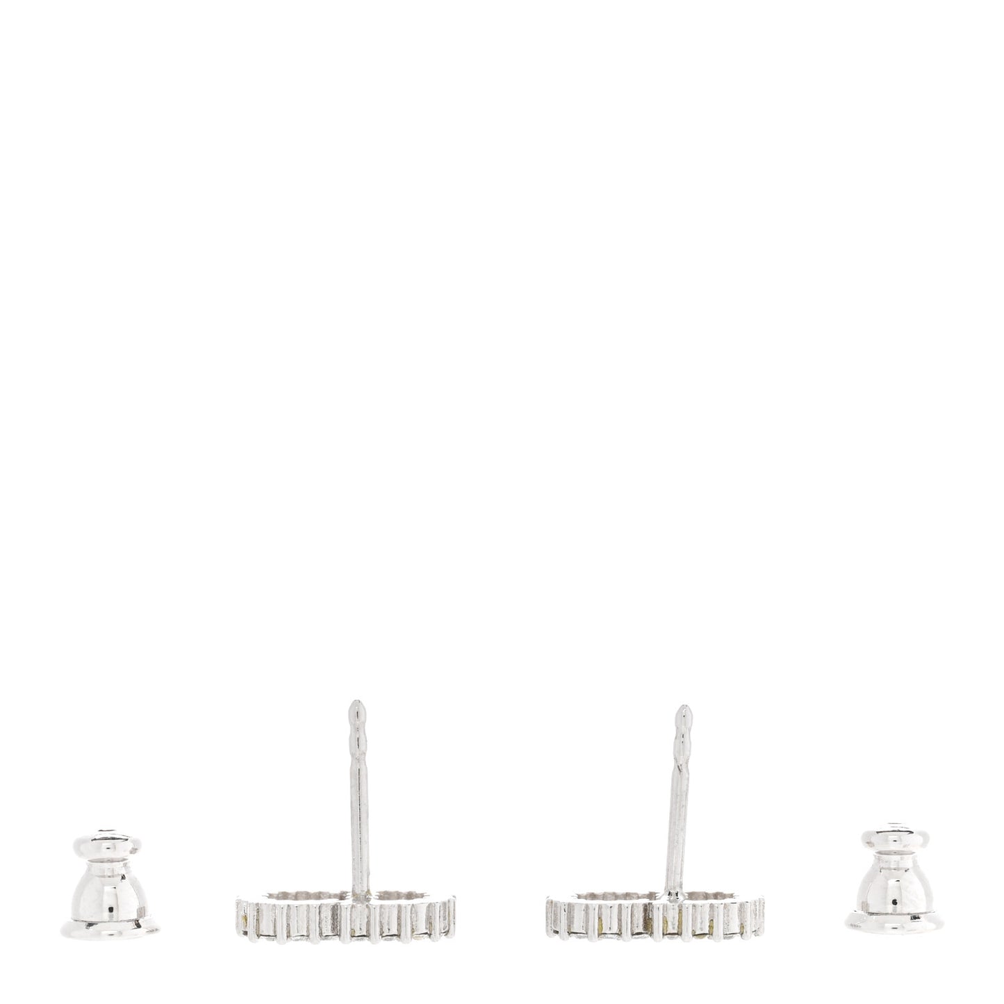 Crystal Clair D Lune Earrings Silver