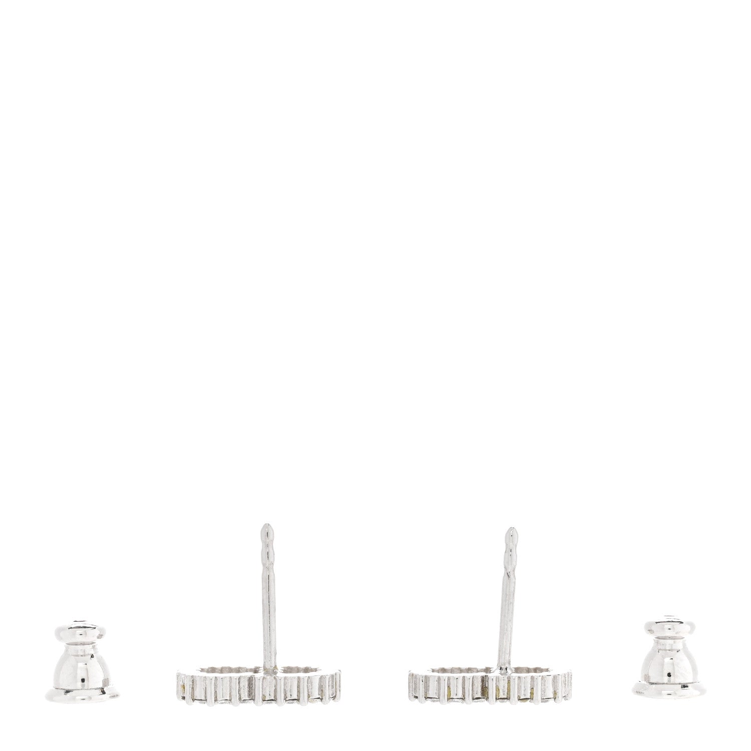Christian Dior Crystal Clair D Lune Earrings Silver 3 of 5