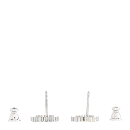 Christian Dior Crystal Clair D Lune Earrings Silver 3 of 5