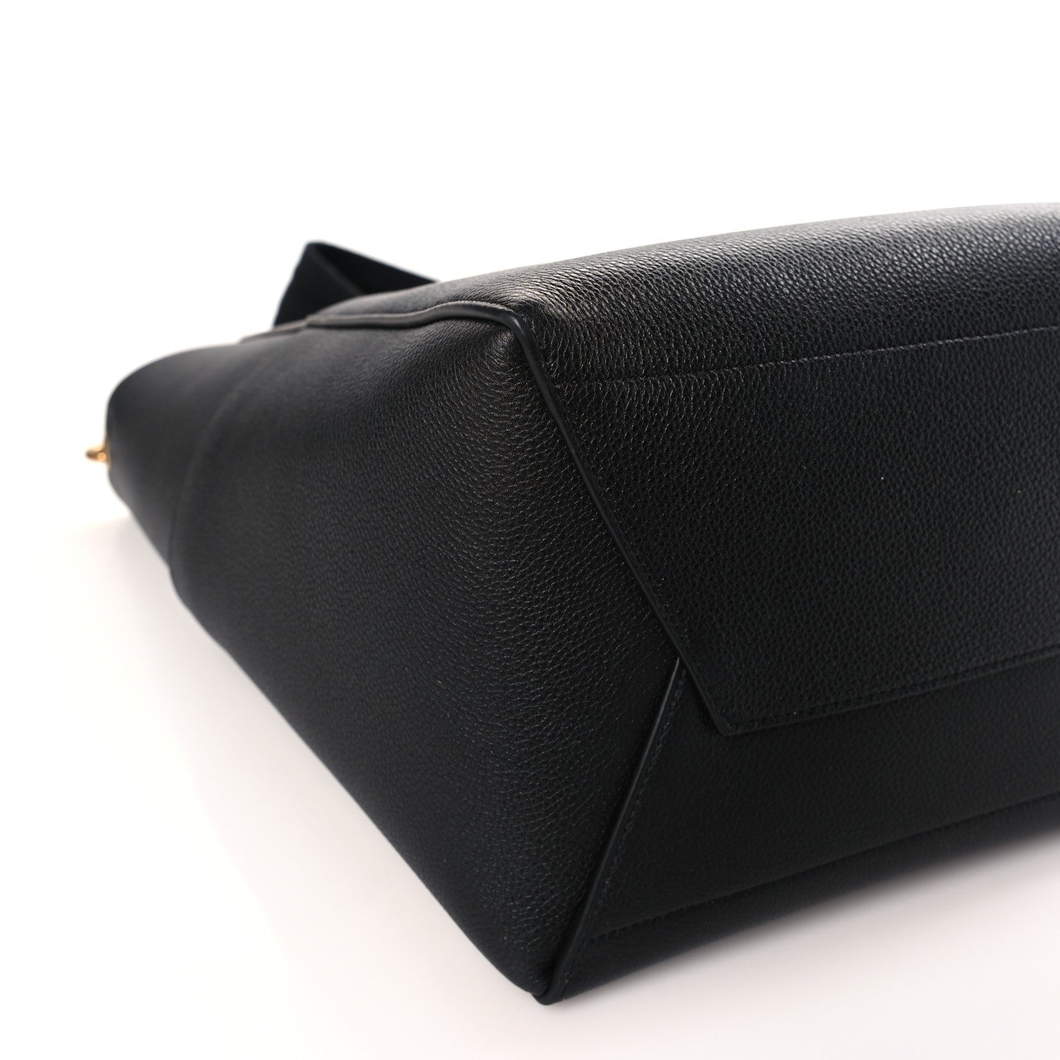 Celine Soft Grained Calfskin Sangle Bucket Bag Black 7 of 8