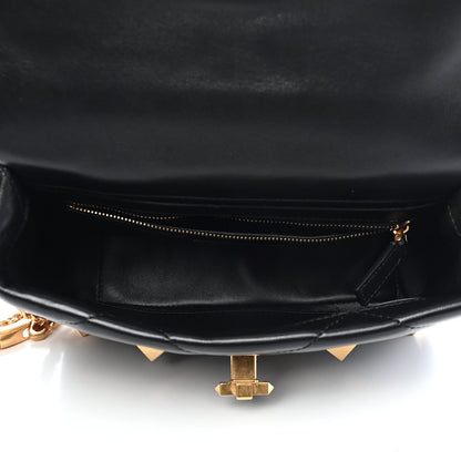 Valentino Garavani Nappa Medium Roman Stud Shoulder Bag Black 5 of 9