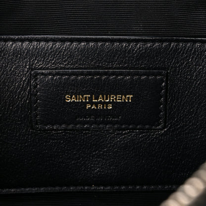 Saint Laurent Lambskin Carre Quilted Cassandre Mini Camera Bag Black 6 of 11
