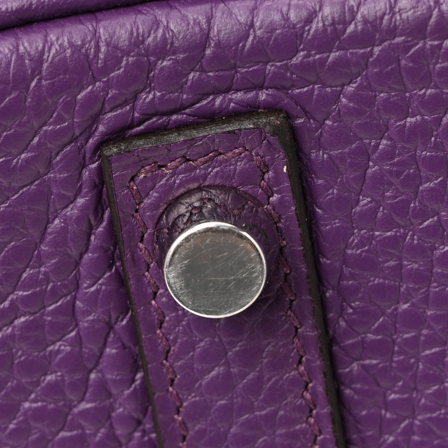 Hermes Taurillon Clemence Birkin 30 Ultraviolet 36 of 40