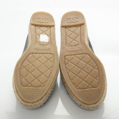 Chanel Lambskin CC Espadrilles 41 Black 5 of 8