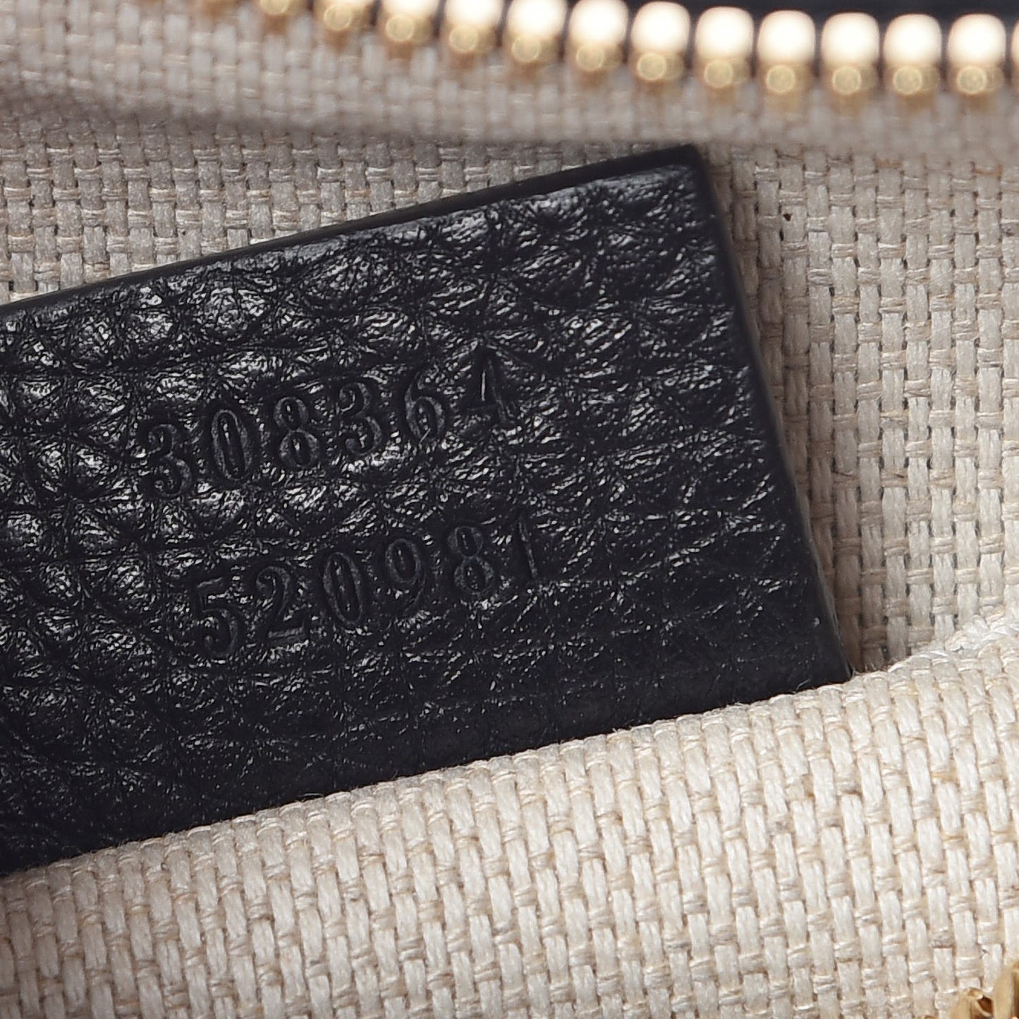 Pebbled Calfskin Small Soho Disco Bag Black