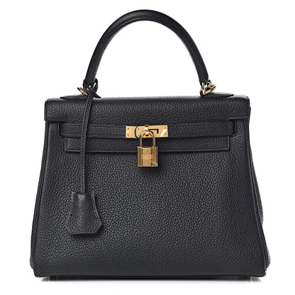 Hermes Togo Kelly Retourne 25 Black 1 of 11