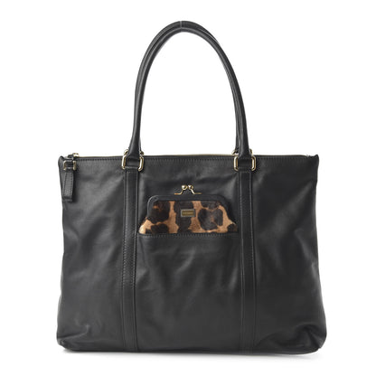 Dolce & Gabbana Calfskin Calf Hair Leopard Print Tote 1 of 9