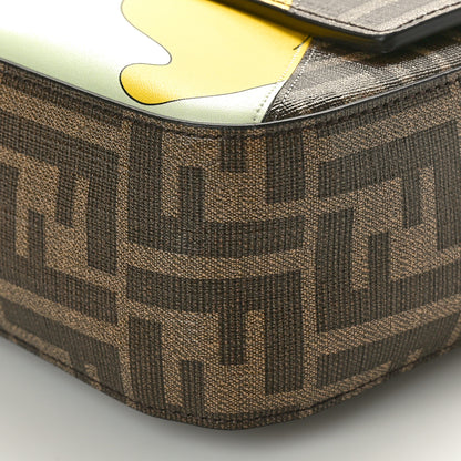 Fendi Glazed Fabric FF 1974 Hairdo Girls Inlay Baguette Mogano Panna Multicolor 10 of 10