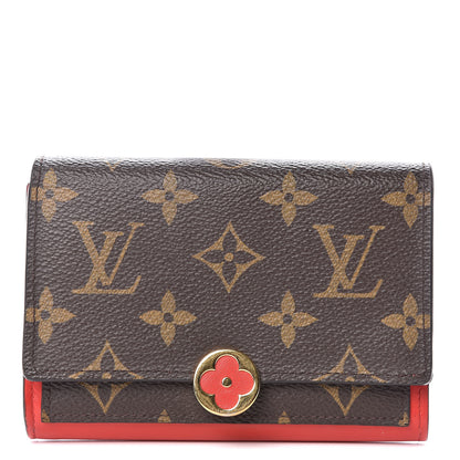 Louis Vuitton Monogram Flore Compact Wallet Coquelicot 1 of 13