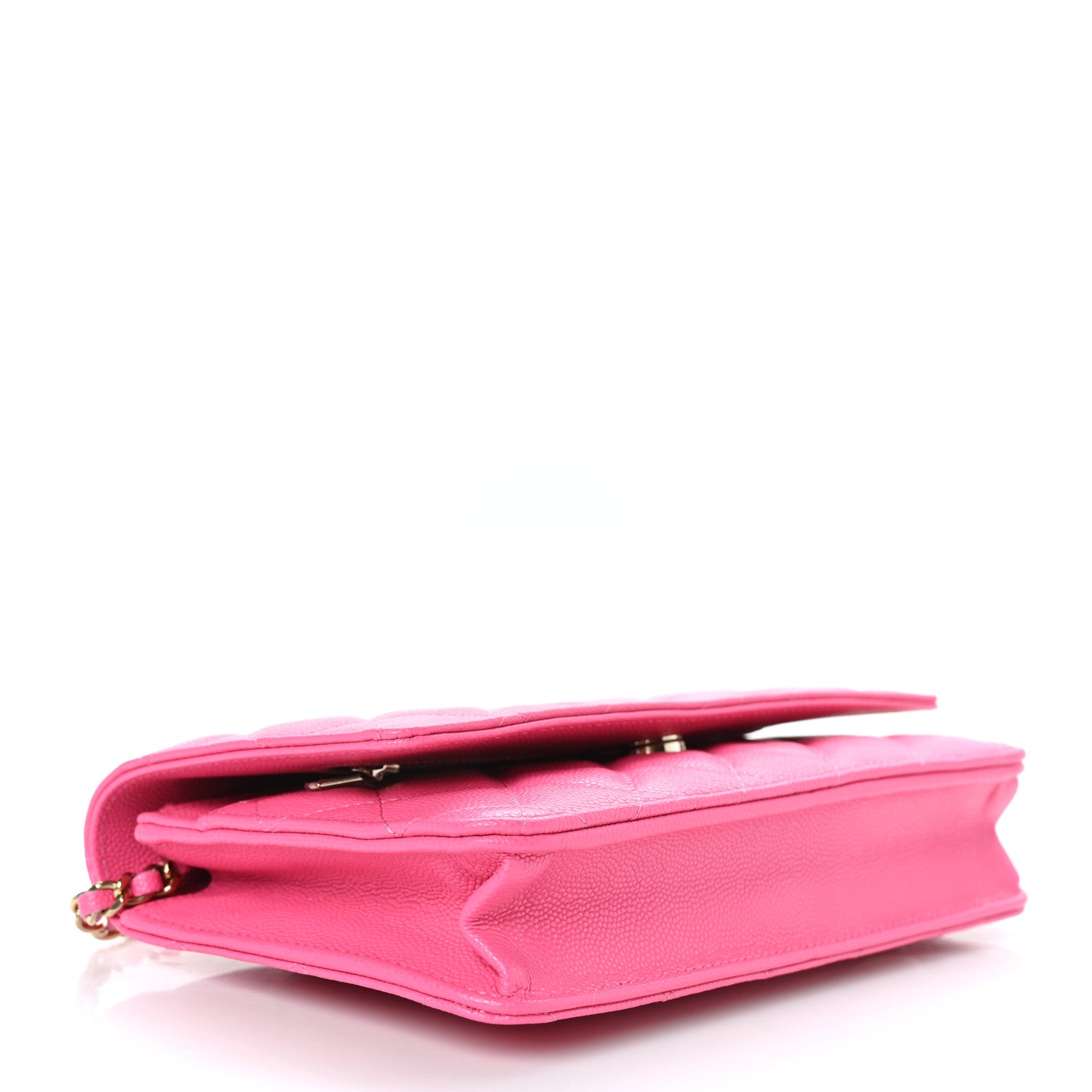 Chanel Caviar Quilted Wallet On Chain WOC Rose 5 of 11